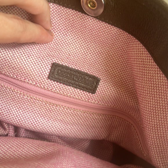 Dooney & Bourke Brown Leather Structured Tote - Picture 8 of 13